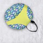 kradyl Kroft 5in1 Baby Feeding Pillow with 100% Cotton Detachable Cover Belt and Baby Hoop - Dancing Elephants