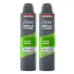 Dove Men Care Extra Fresh Dry Spray Antiperspirant Deodorant, 250 Ml (Pack Of 2)