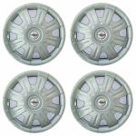 PRIGAN 12 Inch Silver Wheel Cover (Available in 12, 13 Inch) Wheel Cap Universal Model (Set of 4 Pcs) (Sonex Silver)