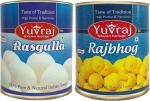Yuvraj Bikaneri Sweets Rasgulla and Rajbhog Tin Pack 2 (1 kg x 2)