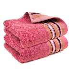 Mush Red, Cream, Blue, Beige Rayon Hand Towel (Pack Of 3)
