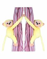 Tickles Wood Monkey Curtain Tie Backs Holder Clip 28 cm (Pack of 2)