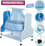 Pandaoriginals High Quality Chair Bed With Mosquito net and Strong Frame (Blue, White)