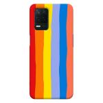 MobiEra Realme 8 5G Rainbow Design Plastic Hard Case Cover