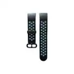 LIDDU Silicone Smart Watch Strap for Noise ColorFit Pulse Go Buzz (Black and Blue)
