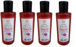 Khadi Herbal Red Onion SLS Shampoo, Herbal Shampoo, Khadi Shampoo, Damage Repair Dryness Care, Anti-hair Fall, Split-ends Repair For Men & Women 840ml (Pack of 4)