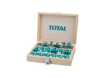 TOTAL Blue Router Bits 12 mm (Pack Of 12)