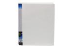 Keny Ring Binder | Front View Pocket File | Best for A4 Size Paper | 2D Shaped 25mm Rings | D Ring Clip | White - (893A-2D White)
