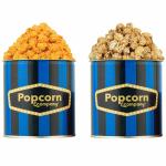 Popcorn & Company Festive Gift Combo Pack of 2 Tins (Caramel Lite -130 Gm & Cheesy Sriracha Popcorn -60 Gm) - 190 GM