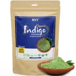 BSY Organic Indigo Powder for Hair Colour - Black - 227g (Pack of 1), Natural Avuri Leaf Powder