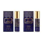 Nabeel - Musk Premium Attar Roll-on Perfume Oil | 100% Non Alcoholic | 6ml (Set of 2) | Citrus-fresh delicate fragrance keeps your skin shower fresh all day | Made in U.A.E