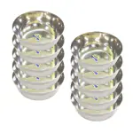 SHINI LIFESTYLE Stainless Steel Heavy Gauge Bowl Set/Wati Set/Kitchen Set (dia-13, 10pc)