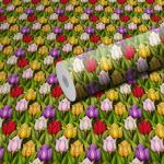 WallWear - Self Adhesive Wallpaper & Wall Sticker (Rangin Lotus) Extra Large (300x40cm) for Bedroom | Livingroom | Kitchen | Hall Decoration (Pack of 1)