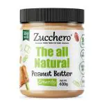 Zucchero Natural Unsweetened Peanut Butter Crunchy 400 Gms