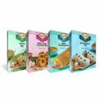 Karamat Combo Mix, No Artificial Colour & Preservatives, MYO, Idli Sambhar Mix + Dosa Sambhar Mix + Medu Vada Sambhar Mix & Upma Mix, Breakfast Food, Ready to Cook Food Products, (Pack of 4)