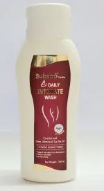 Subaxo Herbal Intimate Wash | With Aloevera Exts| Prevent Infection | 3.8 pH| Prevents Itching & Irritation | Anti Bacterial | Soap Free | No Harmful Chemicals| Ayurvedic Intimate Wash| - 100 ml For Women, Girls, Boys & Men