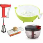 ODD M EVEN Quick and Handy Chopper, Blender, Slicer, Stainer Kitchen Tool Set