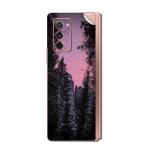 GADGETSWRAP Printed Vinyl Skin Sticker for Samsung Galaxy Z Fold 2 - Twilight Snow Mountains Nature