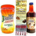 Herbshd Lucokare Syrup 450ml & Dprotital Powder 220gm For Women`s Health Care(Pack Of 2) ()