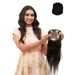 Thicklengths Hair Toppers for Women Real Human Hair Topper, Scalp Base Topper 5x5 