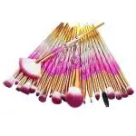 Glamour Beauty Eye Brush Set, 20 Pcs Unicorn Eyeshadow Blending Crease Kit Makeup Brushes Make Up Foundation Eyebrow Eyeliner Blush Cosmetic Concealer (multi color)