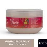 Olivia Herbal Face Pack with Fruit Extracts Natural Skin Care 400g for Nourishes Skin|Tightens Pores
