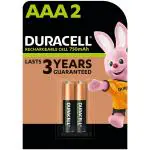 Duracell Rechargeable AAA 750mAh Batteries, pack of 2