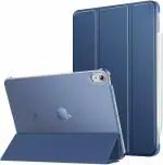 ProElite Smart Flip Case Cover for Apple iPad Air 5th/4th Generation 10.9 inch , Translucent Back, Dark Blue