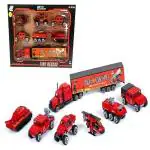 Ktrs Enterprise Die Cast Toys Metal Fire Rescue Vehicle Play Set, Fire Truck Set Metal Fire Vehicle Toy Set Metal Truck Toy , Fire Vehicle Set Toy 7 Pcs