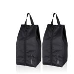 TRAVALATE Black Polyester Shoe Bag - (Pack of 2)