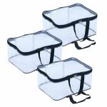 Ganpati Bags Diwali Gifting Handcrafted Storage Bag Clothes Organizer Storage Bag for Wardrobe, Storage Bag for Your Costly Sarees Pack of 3