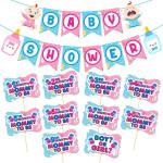 Zyozique Baby Shower Decorations,Baby Shower Party Supplies Included Baby Shower Letter Banner and Photo Booth for Baby Shower Theme Party Favors (Pack of 11)