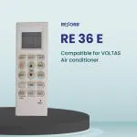 RESORB RE 36E, Compatible/Replacement for Voltas AC Remote Control (Exactly Same Remote Will Only Work)