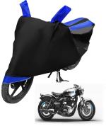 Auto Hub Bike Cover for Royal Enfield Shotgun 650 , Dustproof UV Protection water resistant Custom Fit Cover-(Black-Blue)