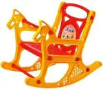 Panda Plastic Rocking Chair (Finish Color - Red, Pre-assembled)