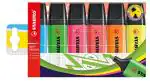 STABILO BOSS ORIGINAL Highlighter Pen Wallet of 6 Assorted Colours