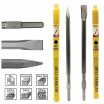 MAF 17 x 400 Hex Shank Flat Bull Point Chisel 2pc Combo for 5 kg Demolition Hammer Drill
