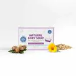 The Moms Co. Natural Baby Soap for Newborns|Gently Cleans & Moisturizes for Soft, Supple Baby Skin|pH balanced 5.5| With Shea Butter, Calendula & Oatmeal 75gm
