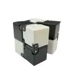 Shivsoft Infinity Cube for Stress Relief (White and Black 50gms)