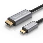 BlueRigger USB C 3.1 to HDMI 4K at 60hz Adapter Cable - 3 m