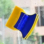 Magnetic Window Cleaner Double-Side Glazed Two Sidpxbq ed Glass Wiper with 2 Extra Cleaning Cotton Squeegee Washing Equipment Household