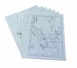 CRAFTWAFT POLITICAL MAP OF EUROPE BLANK 67 gsm Project Paper (Set of 100, White)