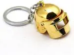 Blue Aura Keycraze Gold Metal Pubg Level 3 Helmet Key Chain