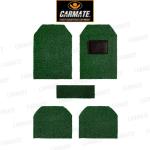 CARMATE Car Grass Floor Mat, Anti-Skid Curl Car Foot Mats for Jaguar-XF (Green-Black)