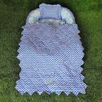 Motherhood Pink Cotton Baby Nest Bed With 3 Pillows And 1 Large Blanket Bedding Set