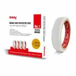Oddy Double Sided Polyester Tape-Heat Resistant, 24mm X 46mm Pack of 1 Roll with Good Shear Strength