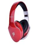 Punnk Funnk Bluetooth Headphones Wireless, 12H Playtime Foldable Over Ear Headphone with Microphone, Deep Bass Stereo Headset for iPhone/Android Cell Phone/PC (Red)