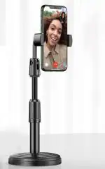 BOPUD Heavy Duty Adjustable Live Broadcast Stand Desktop Popular Mobile Holder Stand with Free Viewing Angle 360 Degree Rotation Mount Stand, Hands-free For Smartphones Mobile Stand