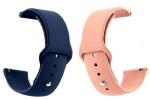 Black Lovies Blue, Pink Silicone Smart Watch Strap For Fire Bolt Ai Bsw015 (Pack Of 2)