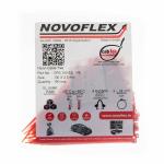Novoflex CPS 100 ES (R) ,Cab Lok Nylon Cable Ties 100 x 2.5 mm Colour: Red ,Pack of 100, 4 Inch, Tensile Strength: 8 KGF / 18 LBS